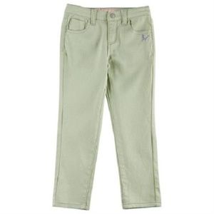 LuLu Love Girl's Green Butterfly Stretch Jeans 5
